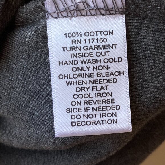 Quacker Factory Womens Shirt Spider Web Size Large Gray Grey Jersey Rhinestones - Picture 12 of 16